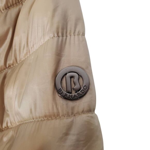 Bernardo Water Resistant Full Zip Packable Puffer Jacket Coat Taupe Medium - Picture 11 of 15